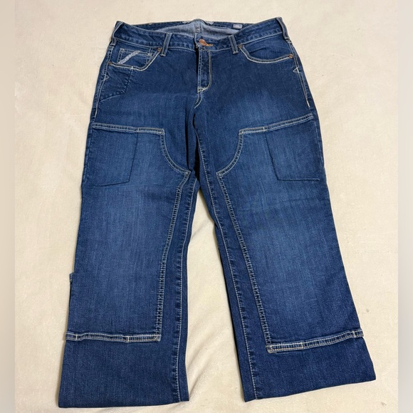 Ariat Women’s Rebar DuraStretch Riveter Double Front Straight Leg Jean - Picture 3 of 10